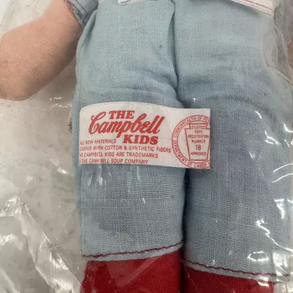 Set of 2 Vintage Knickebocker Campbell's Soup Campbell Kids Cloth Dolls 11"