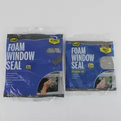Md Foam Window Seal Lot of 2 Packs Gray 1 Small 1 XL New & Unopened
