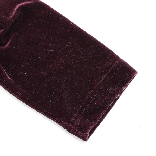 Moda International Dark Burgundy Velvet Zip-Up Women's Medium