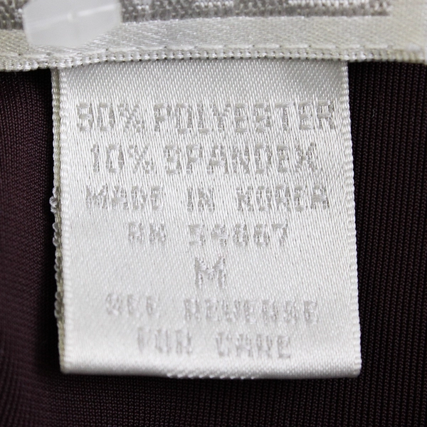 Moda International Dark Burgundy Velvet Zip-Up Women's Medium