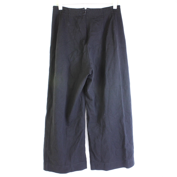 Urban Outfitters Solid Black Wide-Leg Pants Women's Size Medium