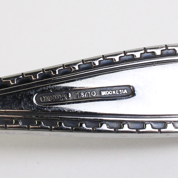 Set of 3 Oneida Savoy Serving Spoon Serving Fork Slotted Serving Spoon Sil 18/10