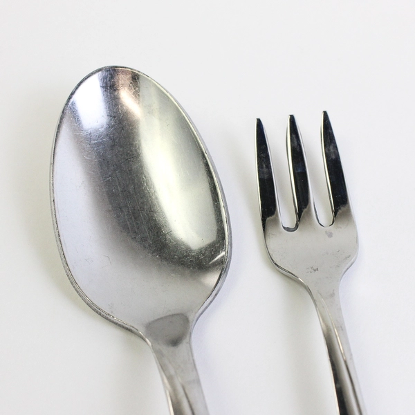 Lot Of 5 Oneida Silver Roseanne (Stainless) Flatware 4 Cocktail Forks 1 Iced Tea