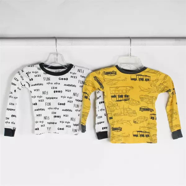 Lot of 2 Boys' Long-Sleeve Pajama Shirts Sizes 5 and 5T