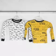 Lot of 2 Boys' Long-Sleeve Pajama Shirts Sizes 5 and 5T