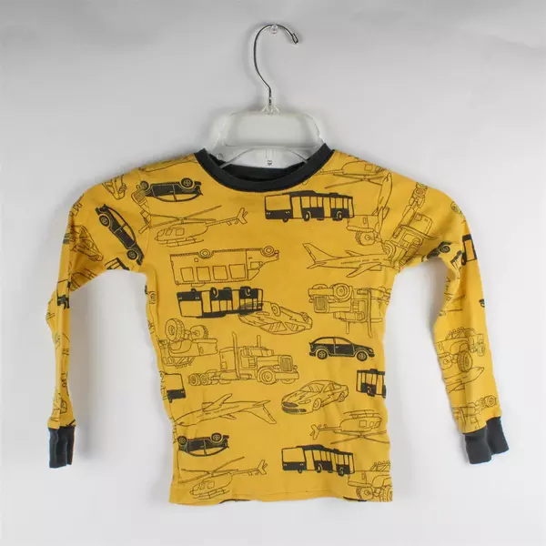 Lot of 2 Boys' Long-Sleeve Pajama Shirts Sizes 5 and 5T