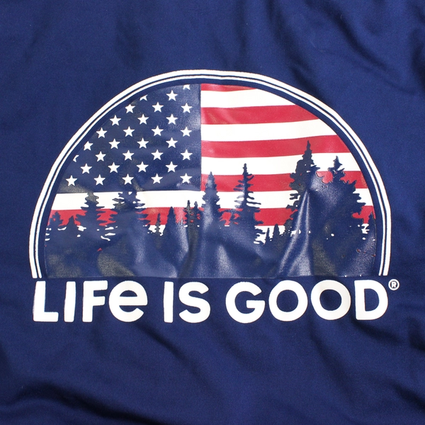 NWT Life Is Good Navy Blue Long-Sleeve Rash Guard Men's Size Medium