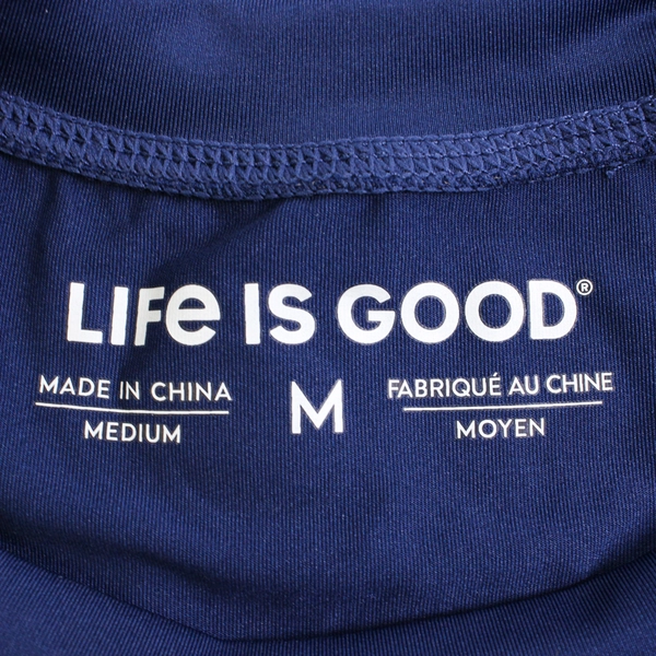 NWT Life Is Good Navy Blue Long-Sleeve Rash Guard Men's Size Medium