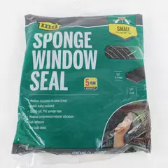 MD Sponge Window Seal PVC Sponge Tape Size Small 1/4" - 1/8" Gap Fit
