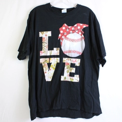 Port & Company Baseball Love Themed T-Shirt Women's Size 2XL