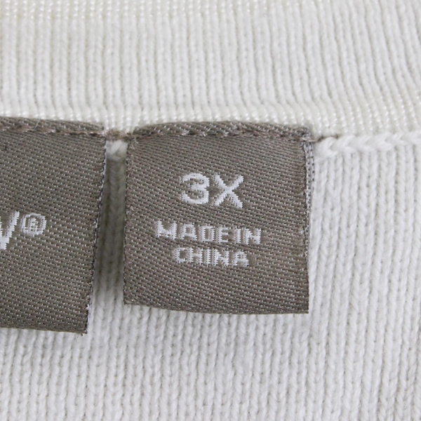 Croft & Barrow White Sleeveless Knit Tank Women's Size 3X