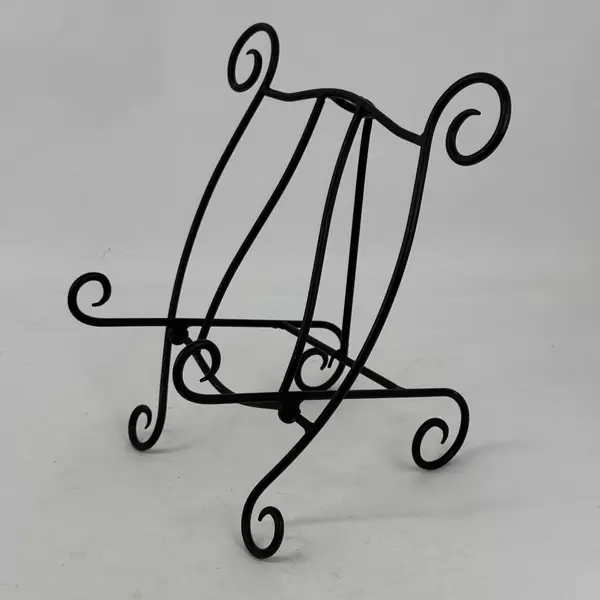 Easel Style Wrought Iron Cookbook Stand 13.5 Inch