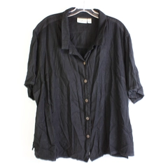 White Stag Black Short-Sleeve Button-Up Women's Size 26W/28W