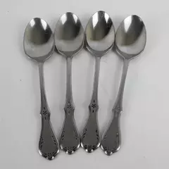 Lot of 4 Oneida Northland EveningStar Stainless Steel Teaspoons 6" Made In Korea