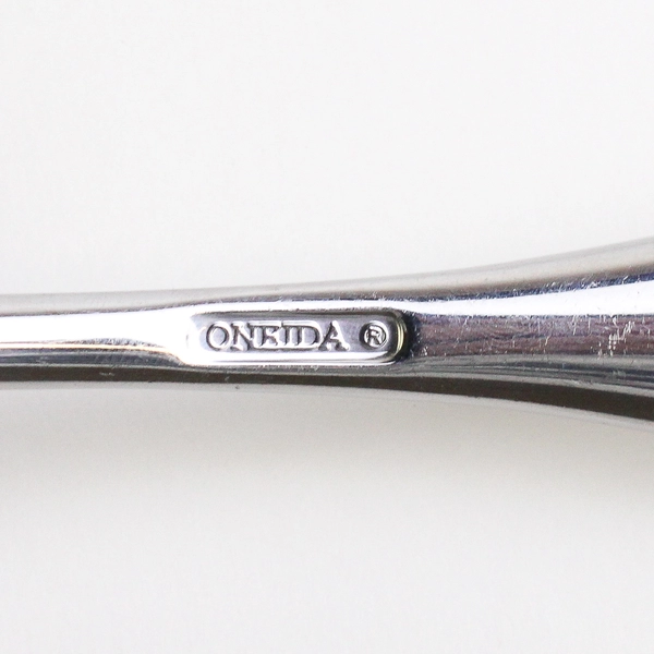 Set of 2 Oneida Voss Serve Ware Stainless Slotted Spoon Serving Fork 8.75"