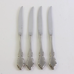 Set of 4 Oneida Classic Mood Stainless Hollow Steak Knives 9" 