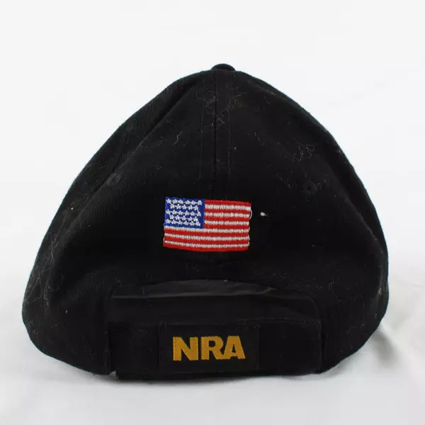 NRA Black Baseball Cap Adjustable Snapback Hat Official Logo USA Gun Owner
