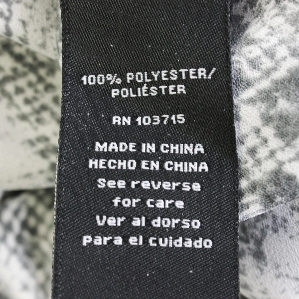 Zac & Rachel Gray Snakeskin Pattern Button-Up Women's Size 3X