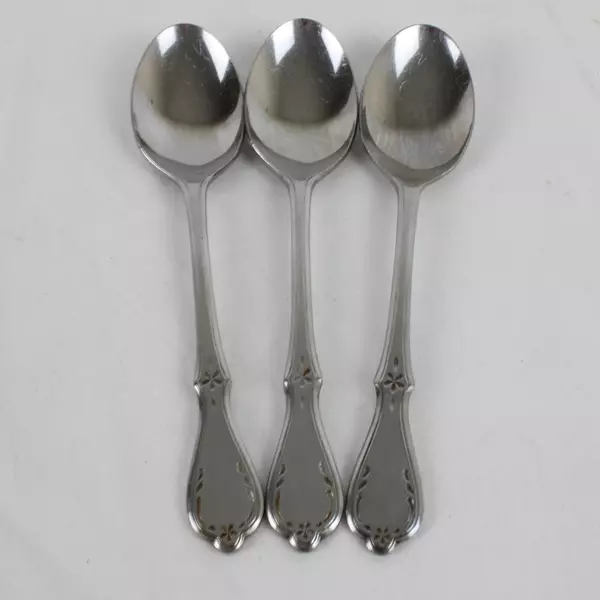 Lot of 3 Oneida Northland EveningStar Stainless Steel Teaspoons 6" Made In Japan