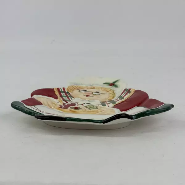 Fitz and Floyd Gift Gallery Mrs. Clause Christmas Cookie Plate