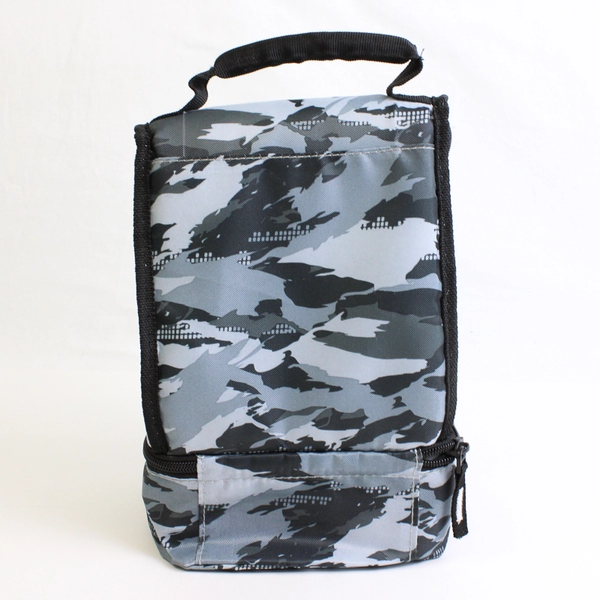 Arctic Zone Gray Camouflage Lunch Bag with Handle