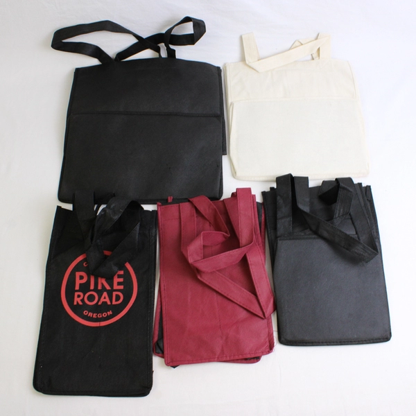 Lot of 5 Branded Reusable Wine Tote Bags Yamhill County McMinnville OR and More