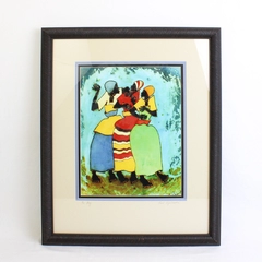Signed Paul Nzalamba The Story Framed Print 1989