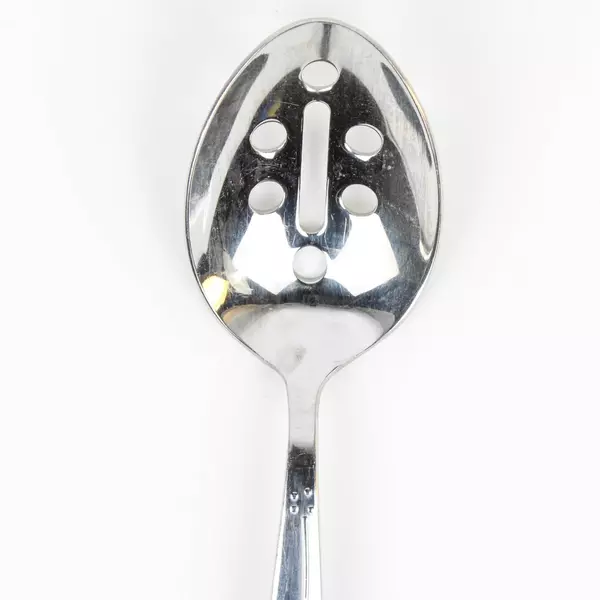 Set of 2 Reed & Barton Fiori Serving Utensils Slotted & Solid Serving Spoons