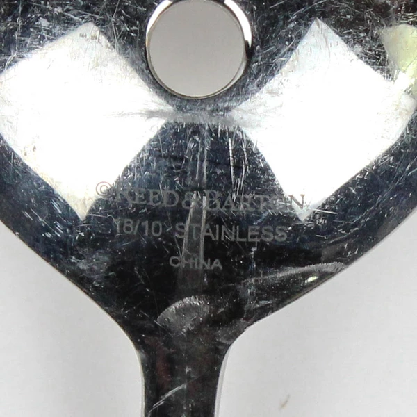 Set of 2 Reed & Barton Fiori Serving Utensils Slotted & Solid Serving Spoons