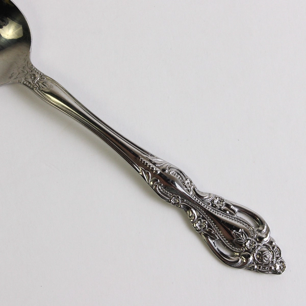 Set of 4 Reed & Barton Baroque Stainless Steel Teaspoons