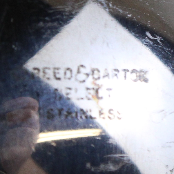 Set of 4 Reed & Barton Baroque Stainless Steel Teaspoons