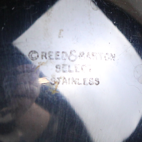 Set of 4 Reed & Barton Baroque Stainless Steel Soup Spoons