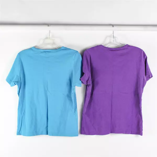 Lot of 2 Partners by Mervyn's Short-Sleeve T-Shirts Women's XL Blue and Purple