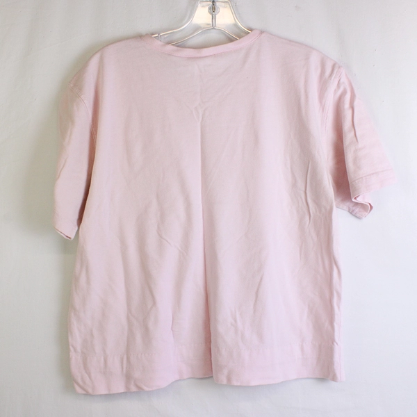 Katherine Bishop Light Pink V-Neck Short-Sleeve T-Shirt Women's Size Large