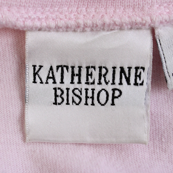 Katherine Bishop Light Pink V-Neck Short-Sleeve T-Shirt Women's Size Large