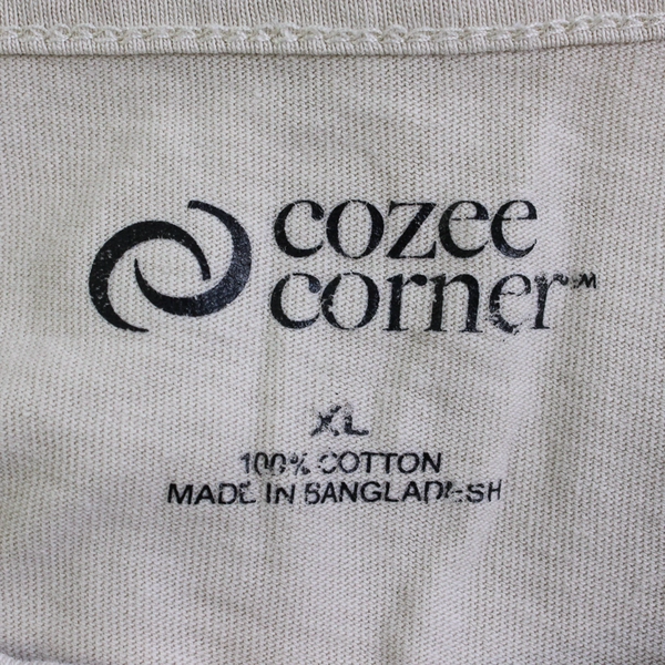 Cozee Corner Beige Short-Sleeve Cotton T-Shirt Women's Size XL