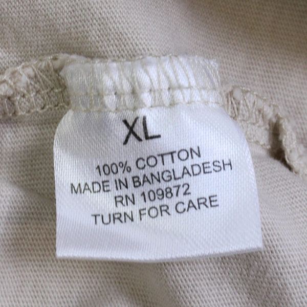 Cozee Corner Beige Short-Sleeve Cotton T-Shirt Women's Size XL