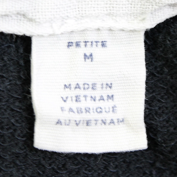 Caslon Solid Black Asymmetrical Zipper Jacket Women's Petite Medium