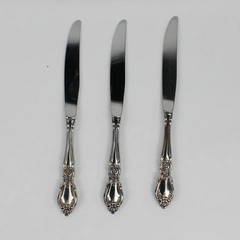 Lot Of 3 Oneida Silver Plantation (Stainless, Community) Flatware Dinner Knives