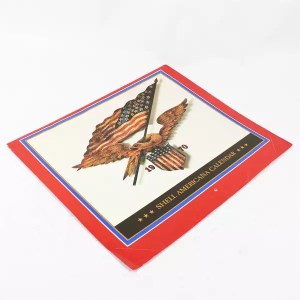 Vintage 1970 Shell Americana Calendar Nautical Doric Productions