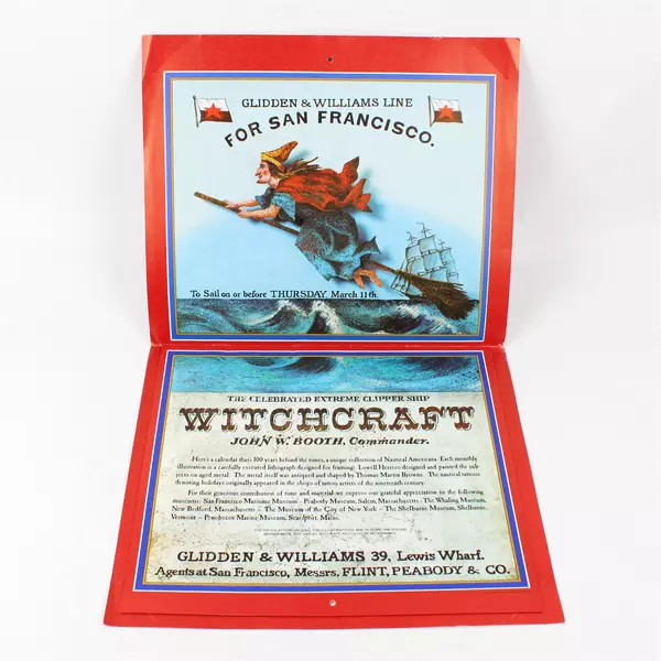 Vintage 1970 Shell Americana Calendar Nautical Doric Productions