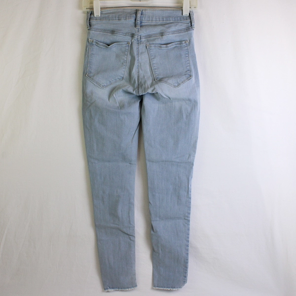 Gap Denim Favorite Jegging Light Wash Raw Hem Women's Size 26 Reg