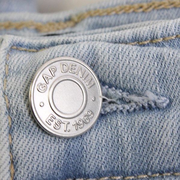 Gap Denim Favorite Jegging Light Wash Raw Hem Women's Size 26 Reg