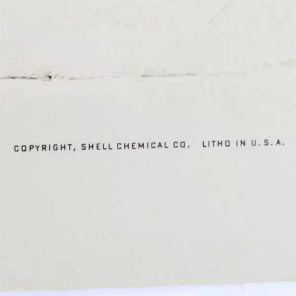 Vintage 1965 Shell Chemical Company Americana Calendar 