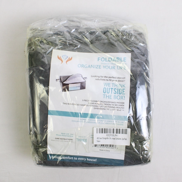 Set of 3 ABO Gray Closet Organizer Storage Bags