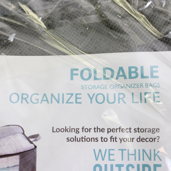 Set of 3 ABO Gray Closet Organizer Storage Bags