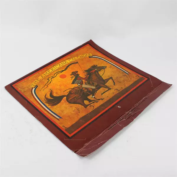 Vintage 1973 The Americana Calendar Designed by Charles Wysocki