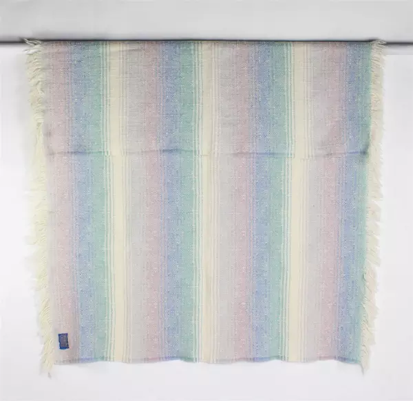 Pendleton 100% Wool Blanket Pastel Gradient Hombre W/ Fringe 61" x 46"