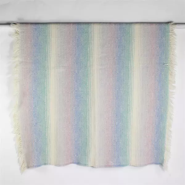 Pendleton 100% Wool Blanket Pastel Gradient Hombre W/ Fringe 61" x 46"