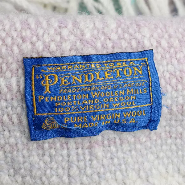 Pendleton 100% Wool Blanket Pastel Gradient Hombre W/ Fringe 61" x 46"